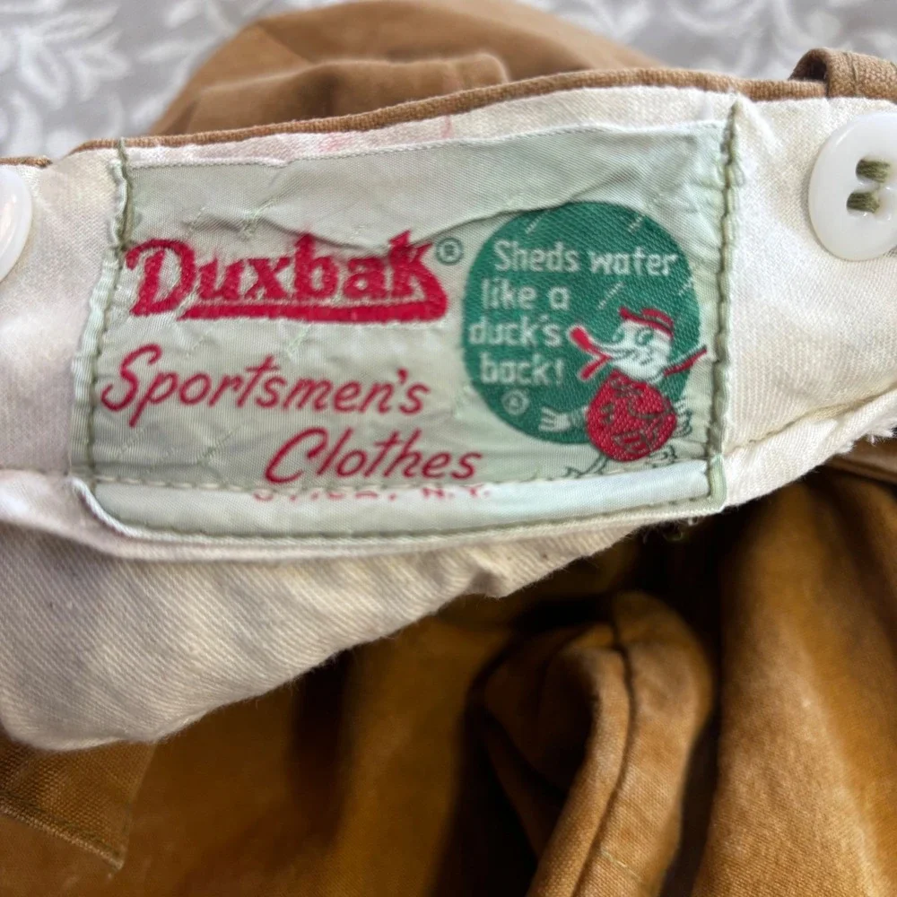Duxbak Canvas Hunting Pants‎ Vintage 1950s 32x30